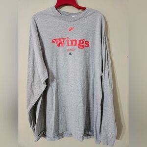 VTG 80s CCM NHL Detroit Red Wings Long Sleeve Shirt XXL